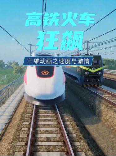 三維高鐵火車(chē)上演速度PK！你絕對(duì)不能錯(cuò)過(guò)